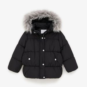 Zara Big Girls Down Feather Puffer Coat